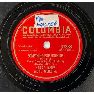 Harry James 78 Something For Nothing / Tomorrow on Columbia 37388 V++ Jazz